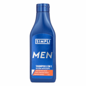 Shampoo Capilar Anticaspa Men 2 En 1 SIMPLI 400 Ml
