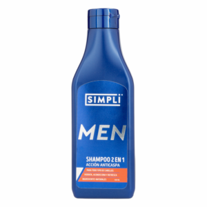 Shampoo Capilar Anticaspa Men 2 En 1 SIMPLI 400 Ml