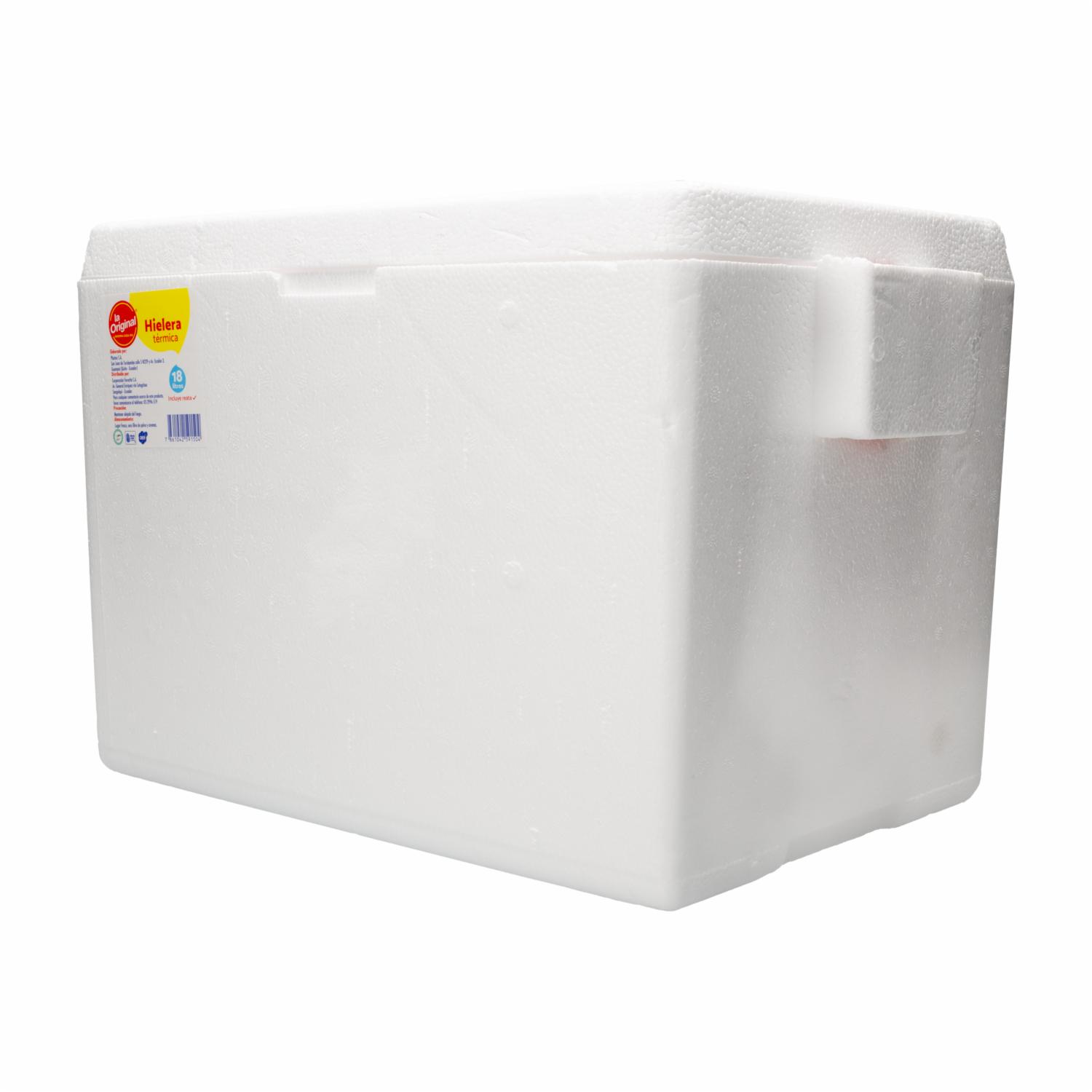 Hielera Térmica Con Agarradera Y Tapa LA ORIGINAL 18 Litros - Imagen 3