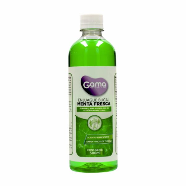 Enjuague Bucal Sabor Menta Fresca GAMA 500 Ml