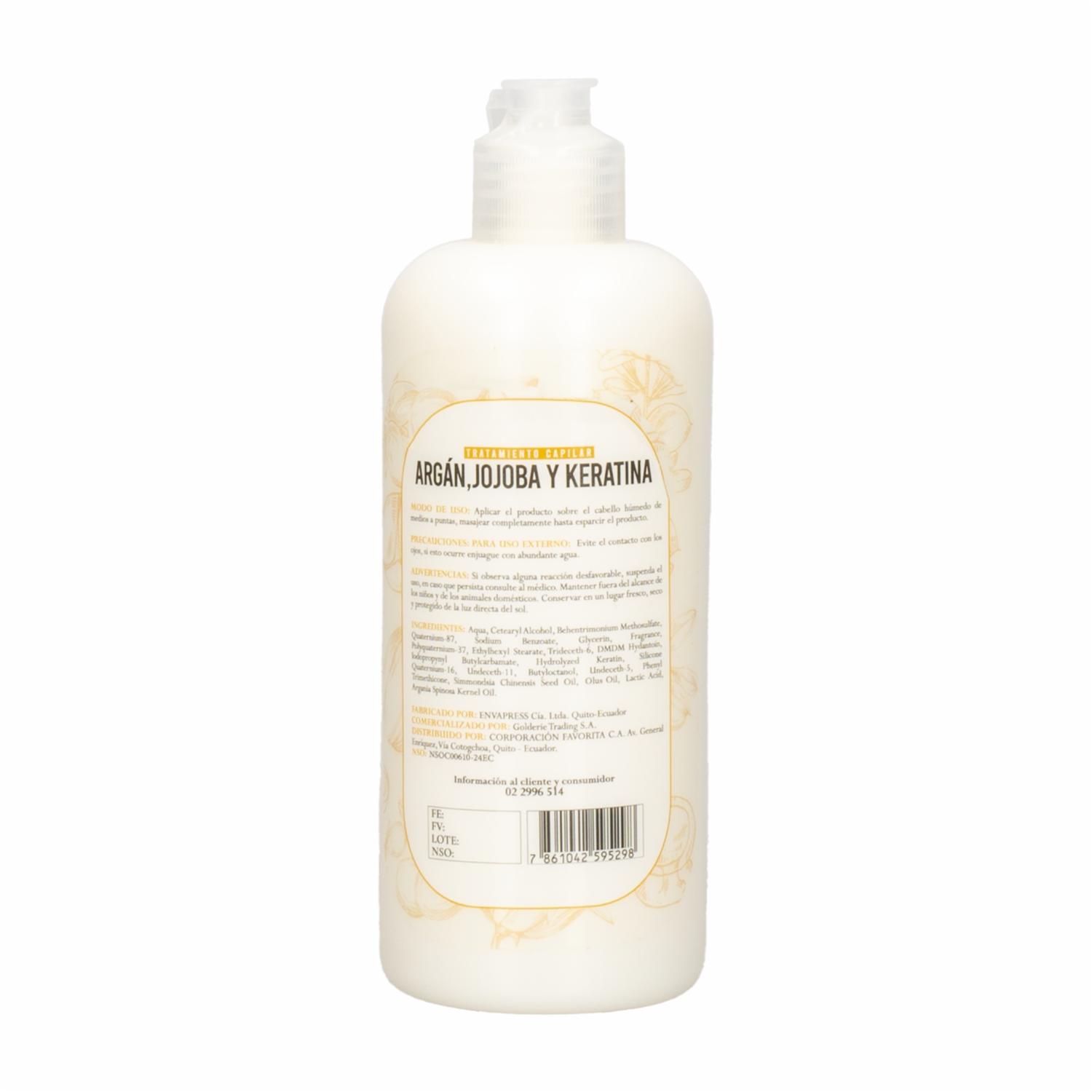 Tratamiento Capilar Con Argán Jojoba Y Keratina GAMA 280 Ml