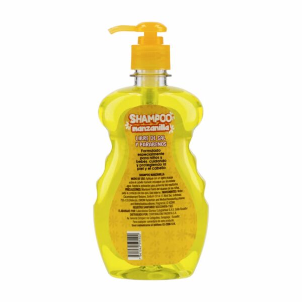 Shampoo Capilar De Manzanilla Extra Suave Para Niños GAMA 500 Ml