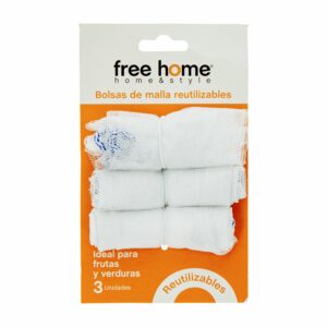 Set De Bolsas Para Frutas Y Verduras FREE HOME X 3 Uds
