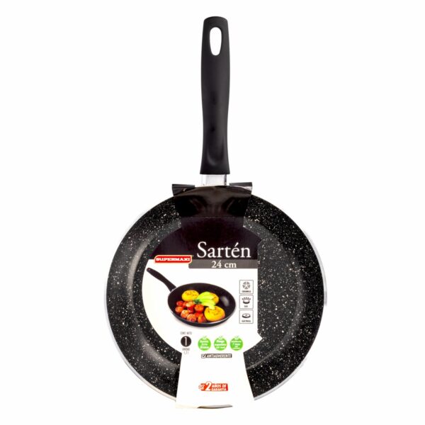 Sartén Forjado Color Negro Brillante SUPERMAXI 24 Cm - Imagen 4