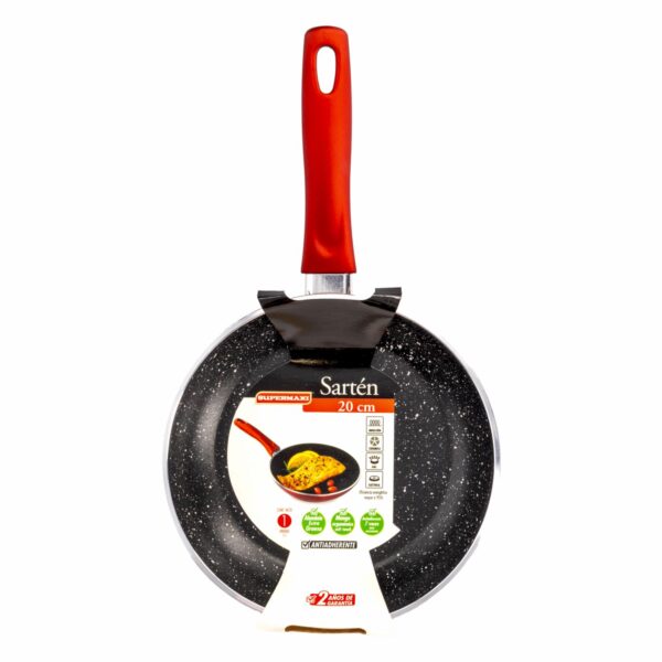 Sartén Forjado Para Inducción Color Rojo Brillante SUPERMAXI 20 Cm - Imagen 4