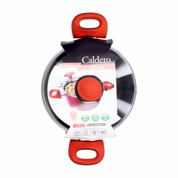 Olla Forjada Para Inducción Color Rojo Brillante SUPERMAXI 20 Cm - Imagen 2