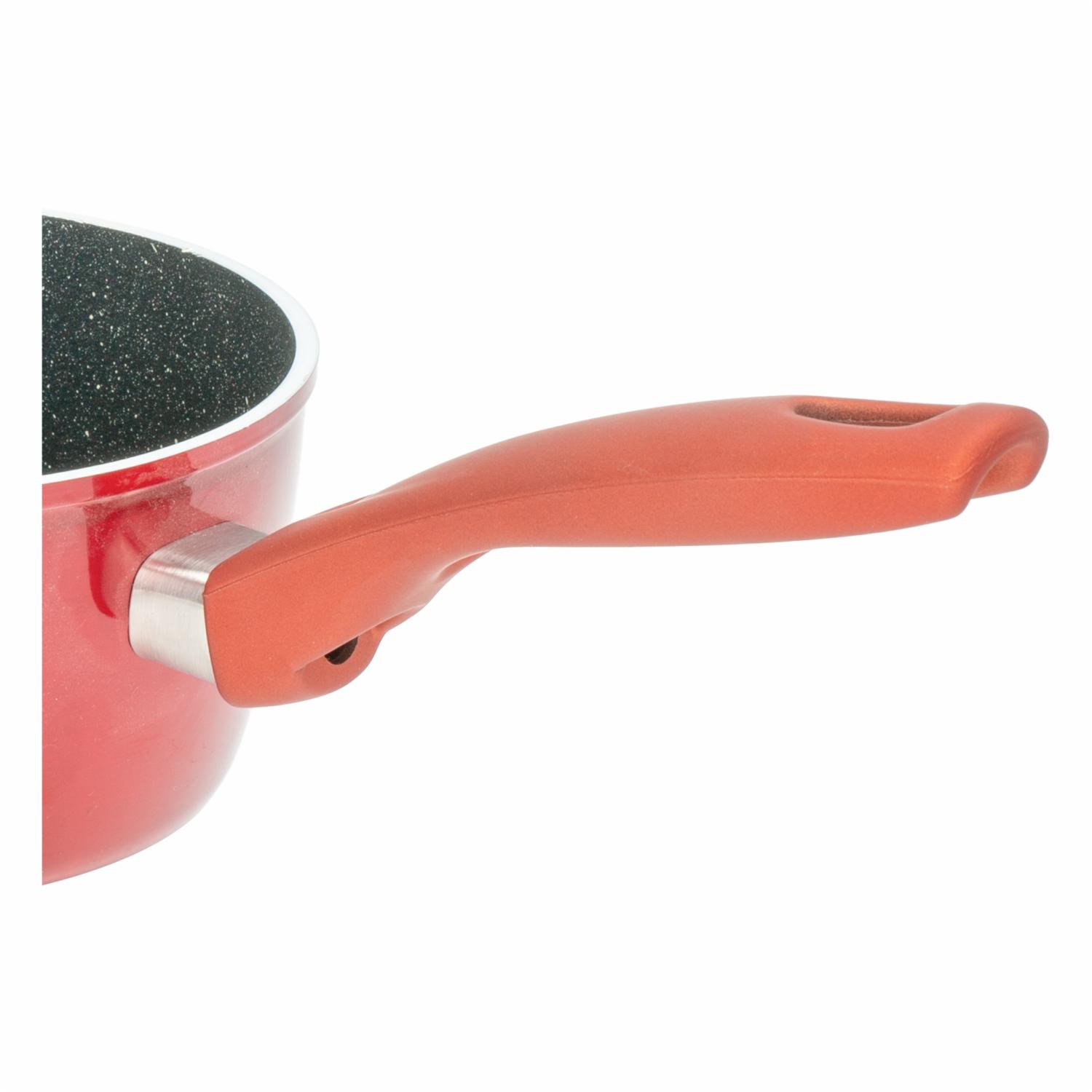 Perol Aluminio Fojado Inducción Rojo Brillante SUPERMAXI 16 Cm - Imagen 3