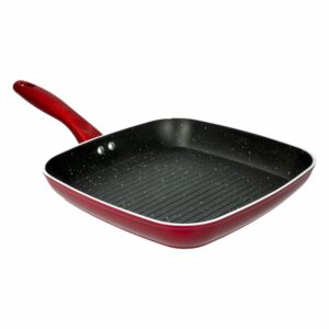 Asador De Induccion Cuadrado Rojo Brillante SUPERMAXI Unidad