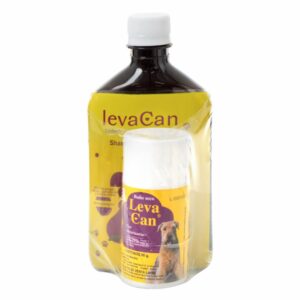 Pack De Limpieza De Shampoo Más Baño Seco Para Mascota LEVA CAN Pack (350Cc+60G)