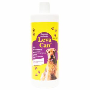 Shampoo Para Mascota De Eliminación Pulgas Garrapatas Y Piojos LEVA CAN 1000 Cc