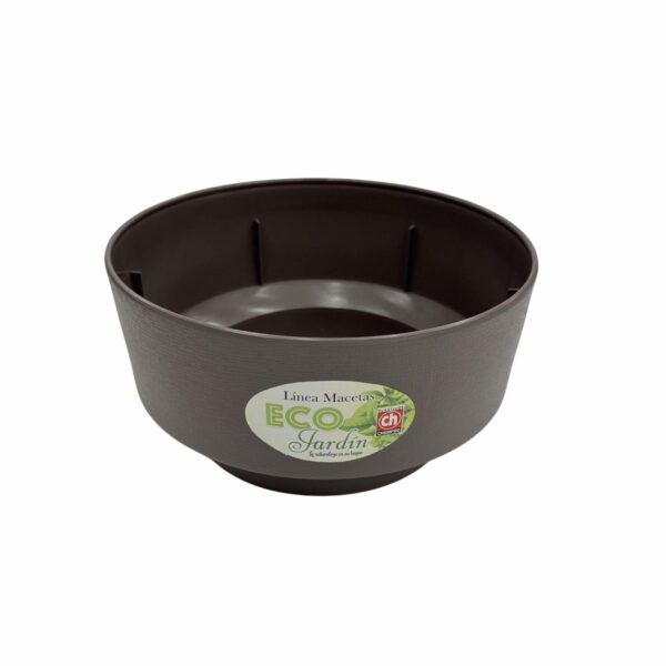 Maceta Diseño Acacia Café Suizo PLASTICOS CHEMPRO 3.25 Litros - Imagen 2