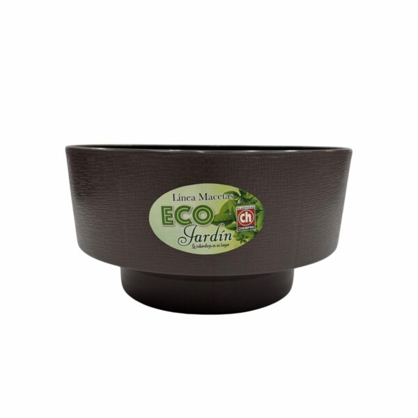 Maceta Diseño Acacia Café Suizo PLASTICOS CHEMPRO 5.75 Litros