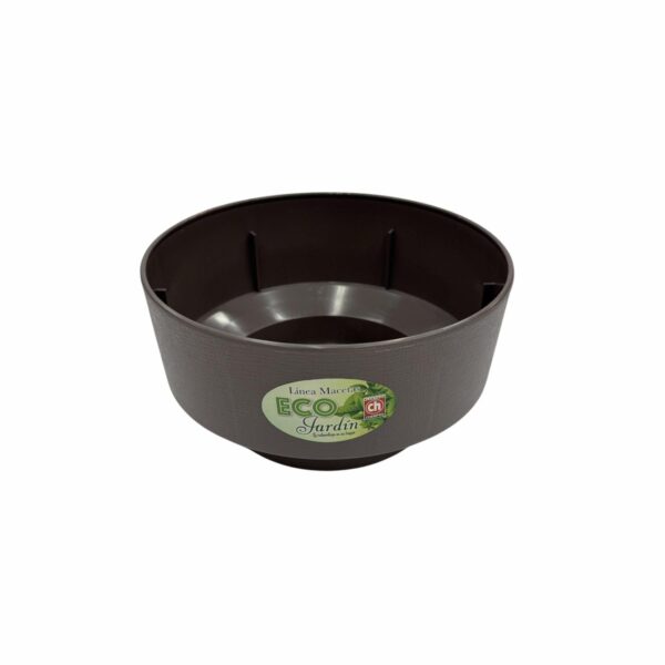 Maceta Diseño Acacia Café Suizo PLASTICOS CHEMPRO 5.75 Litros - Imagen 2
