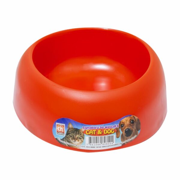 Comedero Para Mascota Gatos Y Perros PLASTICOS CHEMPRO L: 18,5 H:7,5 A:7,5 - Imagen 2