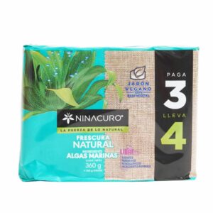 Jabón De Tocador Algas Marinas Frescura Natural NINACURO 360 G