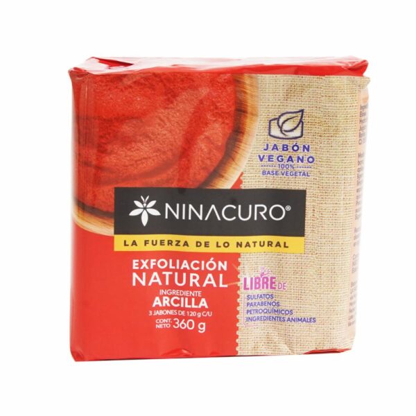 Jabón De Tocador Arcilla Exfoliación Natural NINACURO 360 G