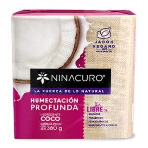 Jabón De Tocador Coco Humectación Profunda NINACURO 360 G