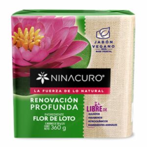 Jabón De Tocador Flor De Loto Renovación Profunda NINACURO 360 G