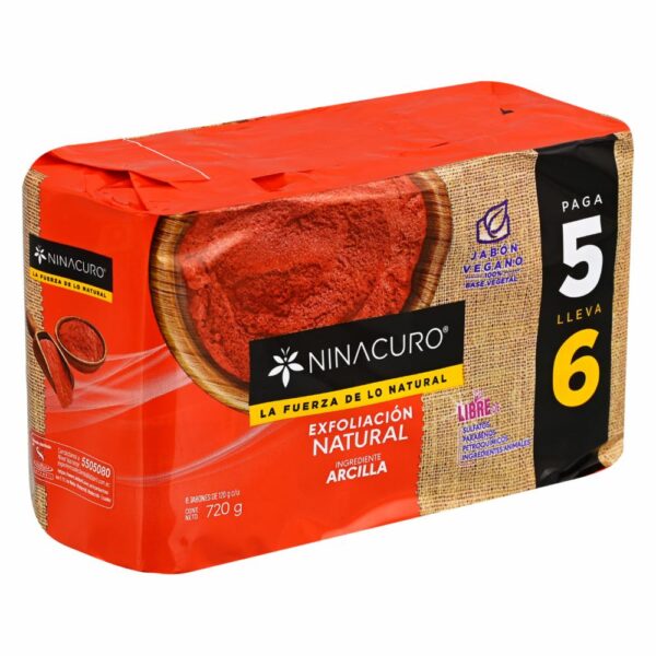 Jabón De Tocador Arcilla Lleva 5 Paga 6 NINACURO 720 G