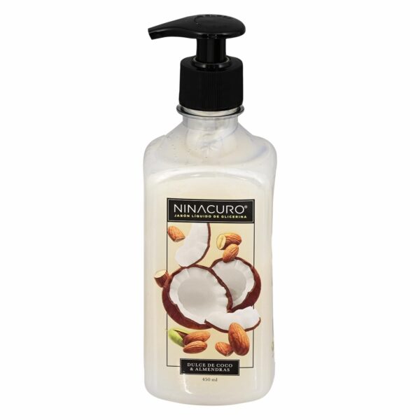 Jabón De Tocador Líquido Dulce De Coco Y Almendras NINACURO 450 Ml