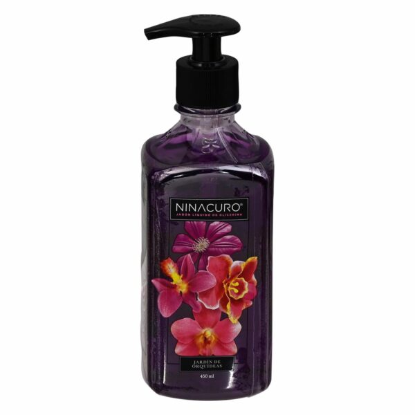 Jabón De Tocador Líquido Jardín De Orquídeas NINACURO 450 Ml