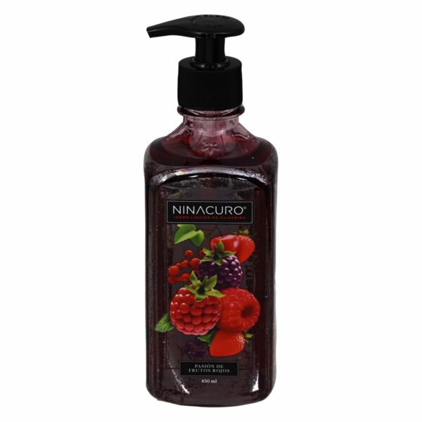 Jabón De Tocador Líquido Pasión De Frutos Rojos NINACURO 450 Ml