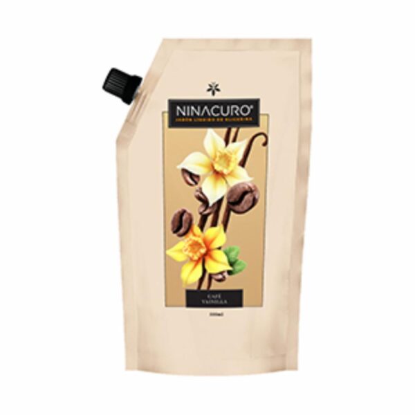 Jabón De Tocador Líquido Café Y Vainilla NINACURO 500 Ml