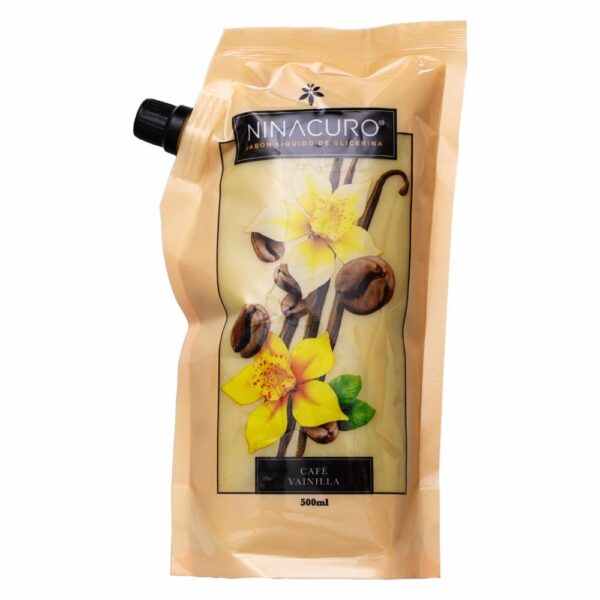 Jabón De Tocador Líquido Café Y Vainilla NINACURO 500 Ml