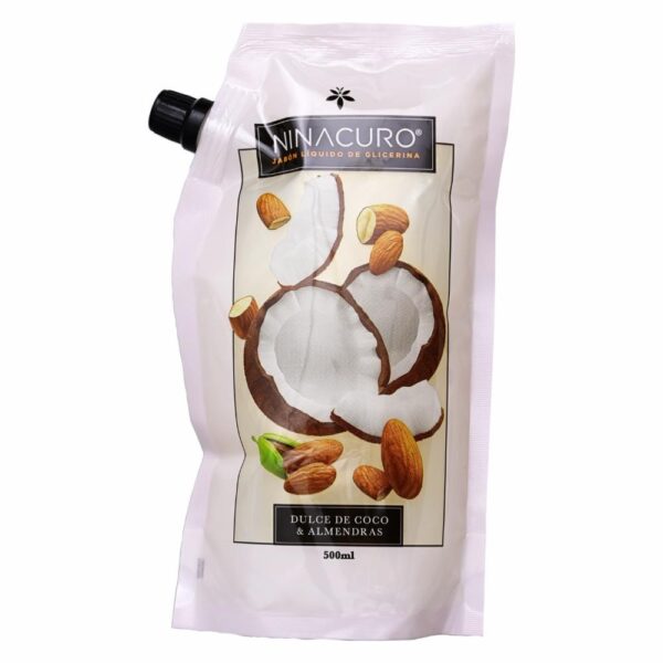 Jabón De Tocador Líquido Dulce De Coco Y Almendras NINACURO 500 Ml