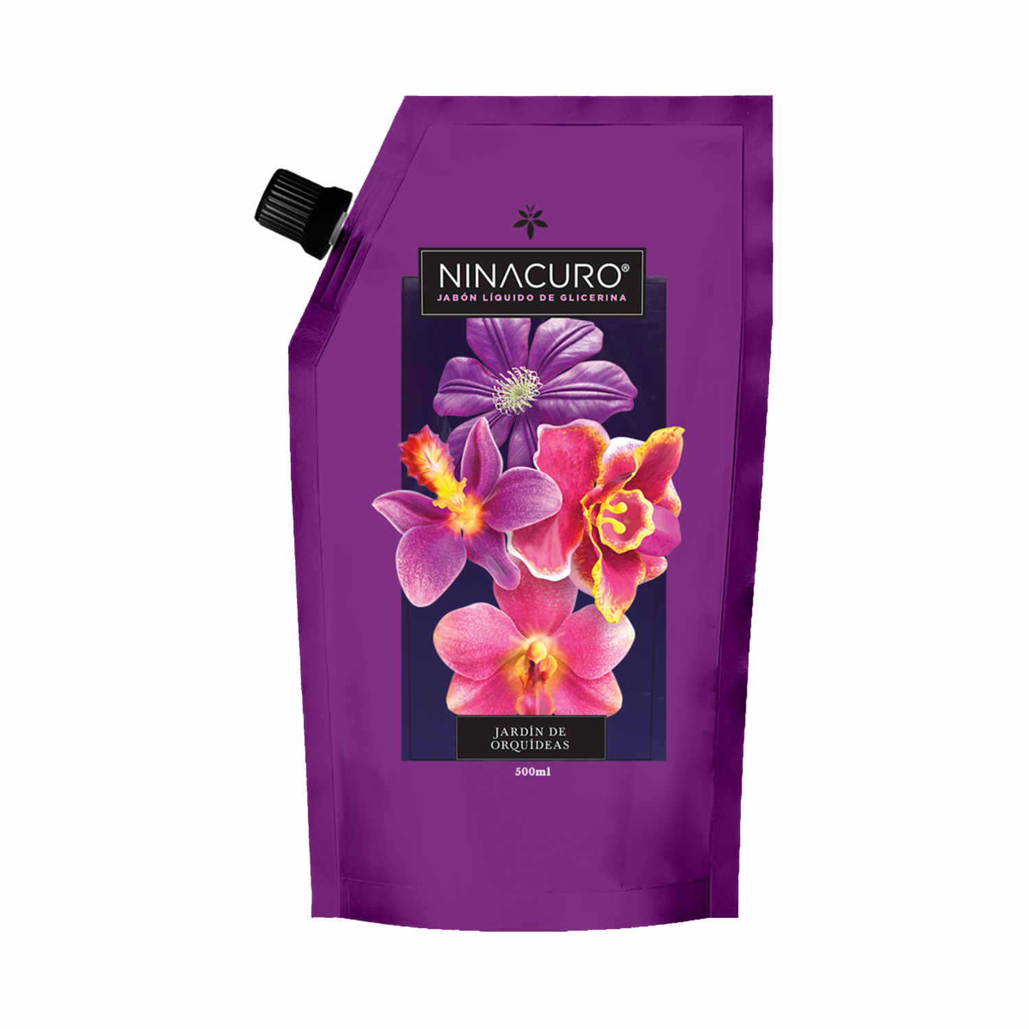 Jabón De Tocador Líquido Jardín De Orquídeas NINACURO 500 Ml - Imagen 2