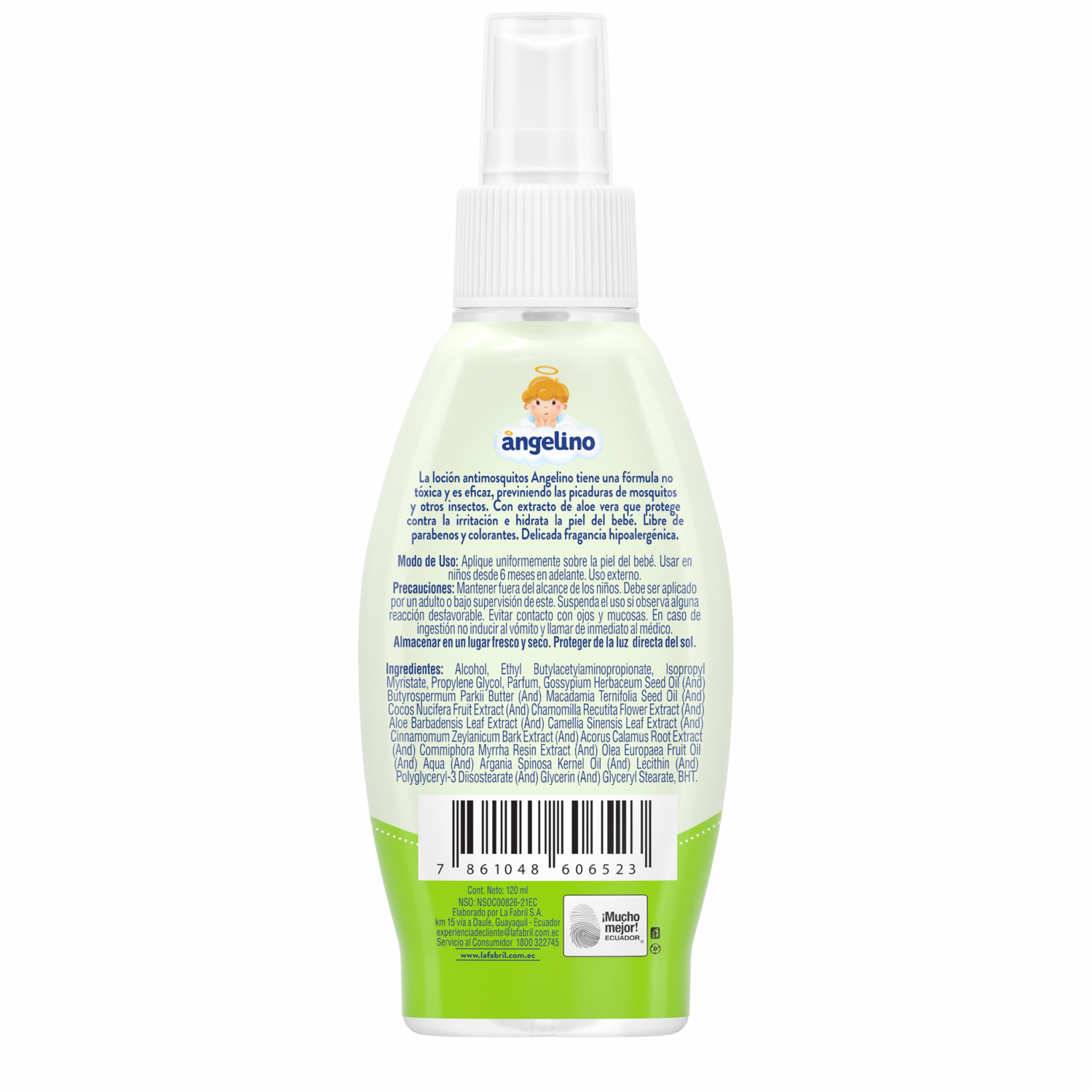 Repelente Infantil Antimosquitos ANGELINO 120 Ml - Imagen 4