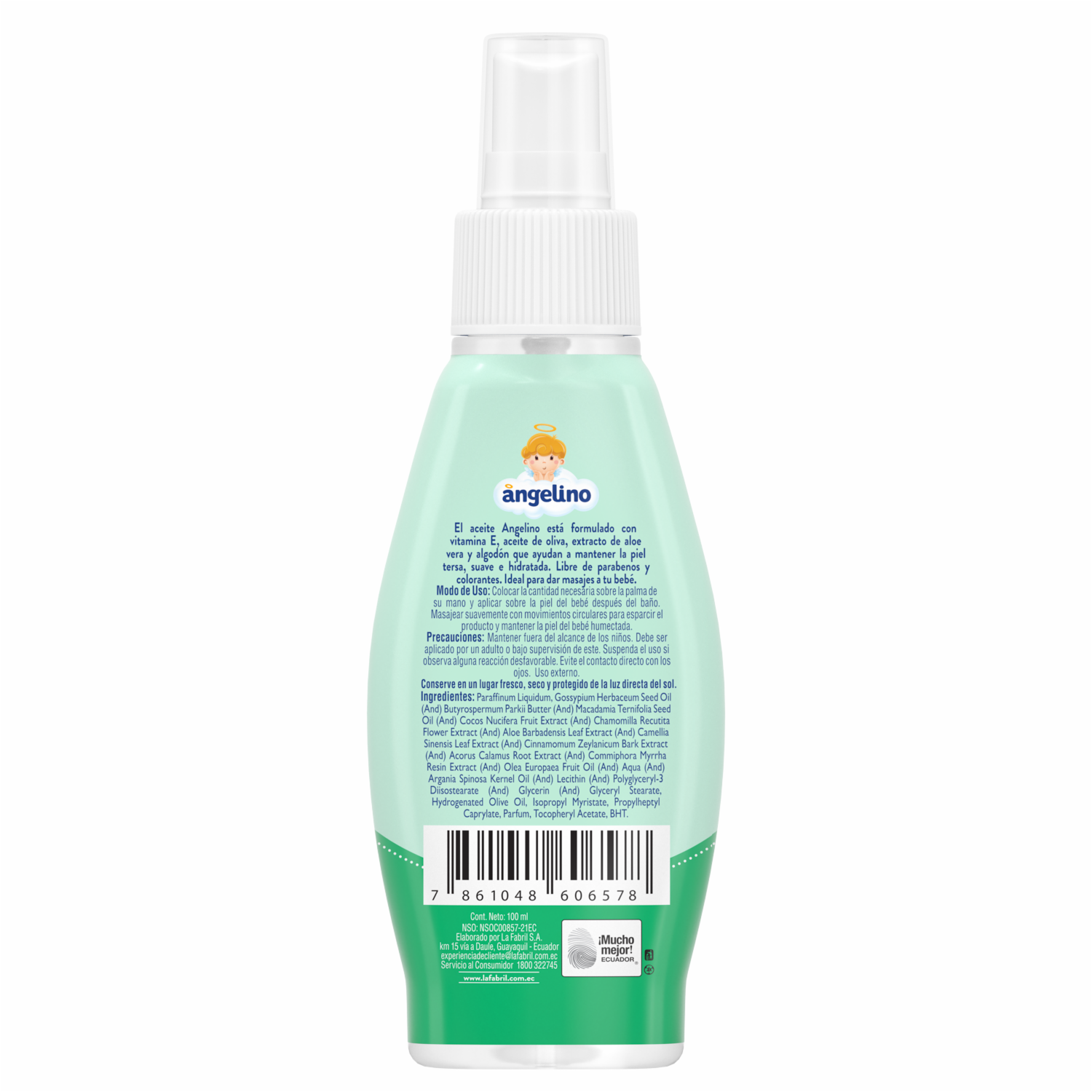 Aceite Corporal Para Bebé Natural ANGELINO 100 Ml