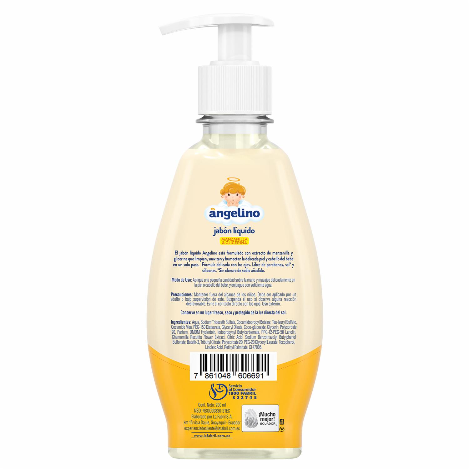 Jabón De Manzanilla ANGELINO 200 Ml - Imagen 3