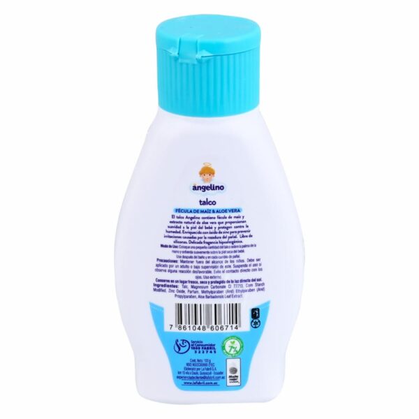 Talco Corporal Con Aloe Vera ANGELINO 100 G - Imagen 2