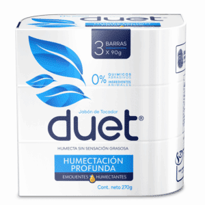 Jabón De Tocador Barra Humectante DUET 3X90G