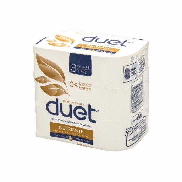 Jabón De Tocador En Barra Bio Nutriente DUET 3X90G