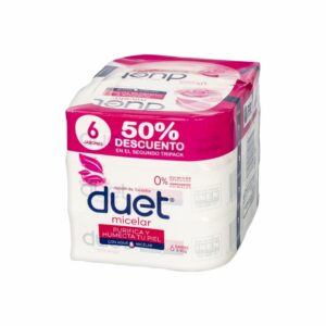 Jabón De Tocador En Barra Micelar DUET 6X90 G