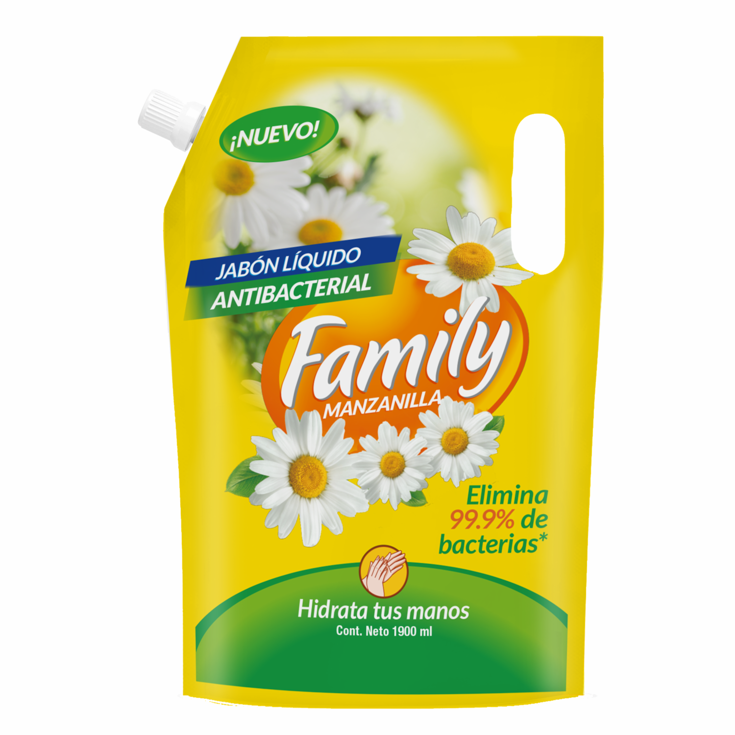 Jabón De Tocador Líquido De Manzanilla FAMILY 1900 Ml - Imagen 2