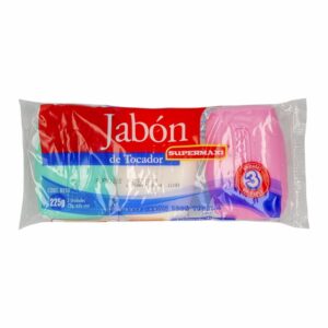 Jabón De Tocador Cosmético SUPERMAXI 3 X 75 Gr