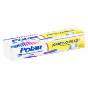 Crema Dental Sabor A Menta Gratis Cepillo POLAR 150 Ml