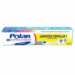 Crema Dental Sabor A Menta Gratis Cepillo POLAR 150 Ml