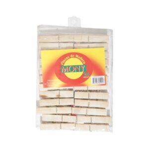 Pinzas Madera Mony MONY x 24 Uds