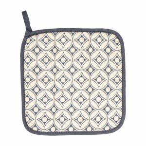 Agarradera Para Cocina Diseño Rombos Color Gris HECHO AQUÍ 21 X 21 Cm