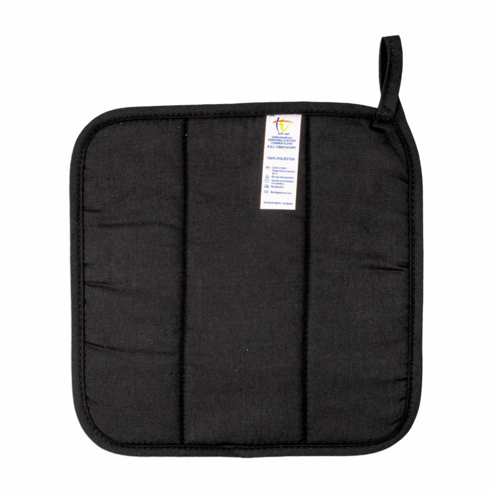 Agarradera Para Cocina Diseño Cocinero Color Blanco Y Negro HECHO AQUÍ 21 X 21 Cm - Imagen 2