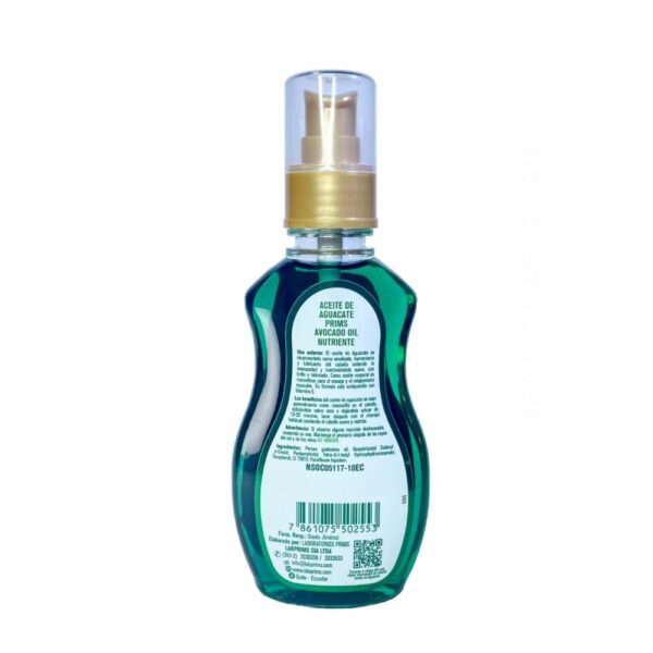 Aceite Cosmético Con Extracto De Aguacate PRIMS 115 Ml - Imagen 2