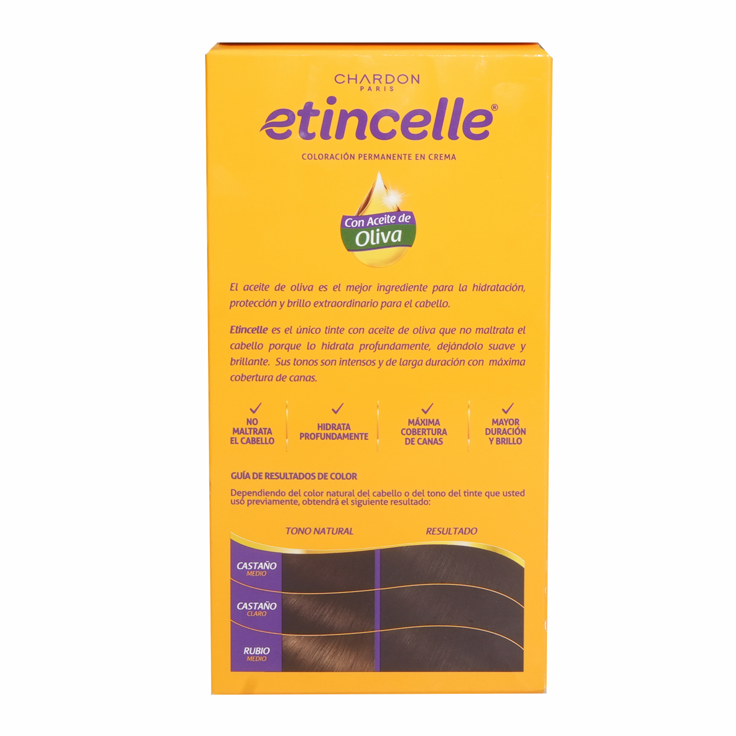 Tinte De Cabello Coloración N° 3 Castaño Oscuro 2 Tubos ETINCELLE 50 G