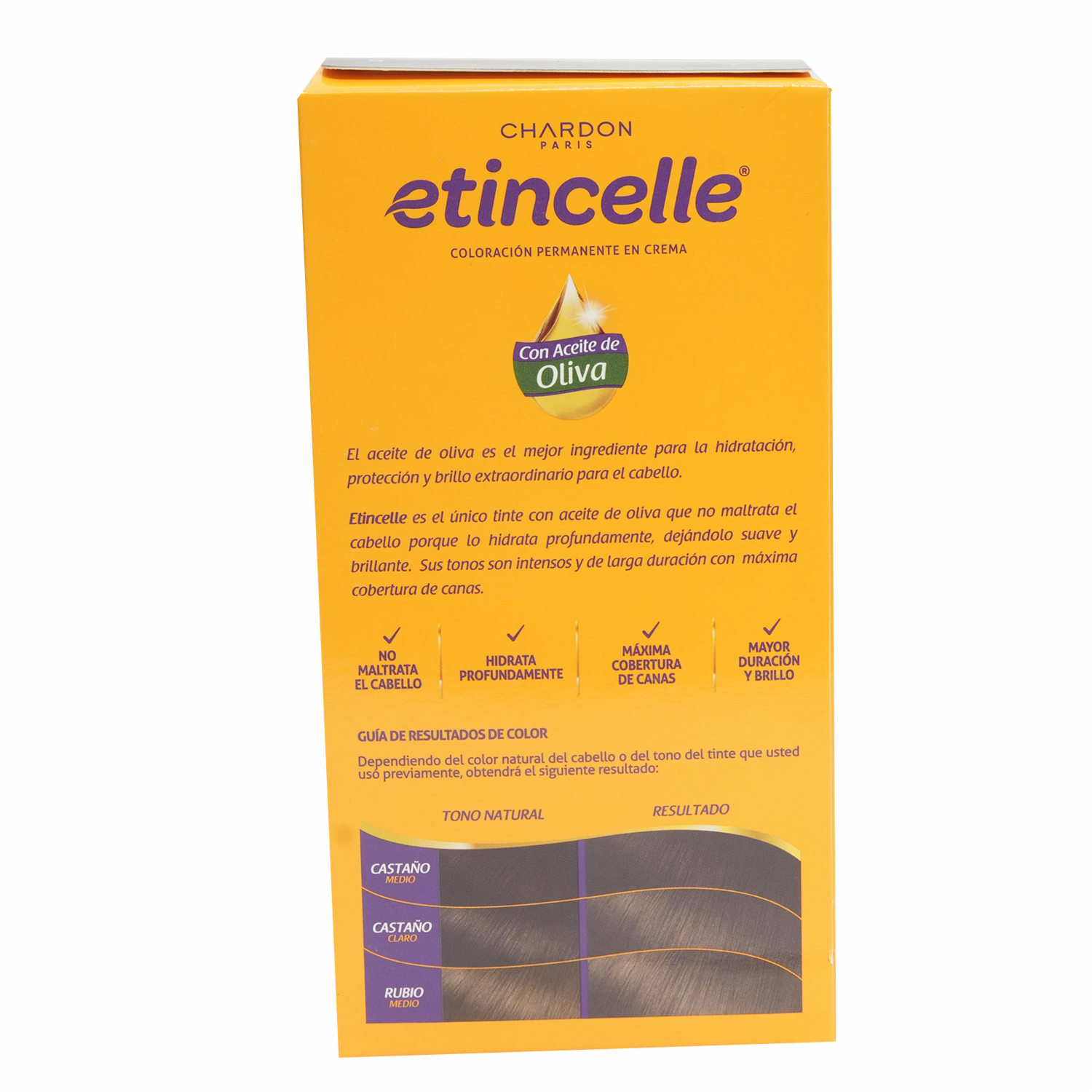 Tinte De Cabello Coloración N° 5 Castaño Claro 2 Tubos ETINCELLE Unidad