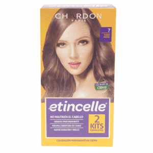 Tinte Coloración N° 7 Rubio Medio 2 Tubos ETINCELLE Unidad