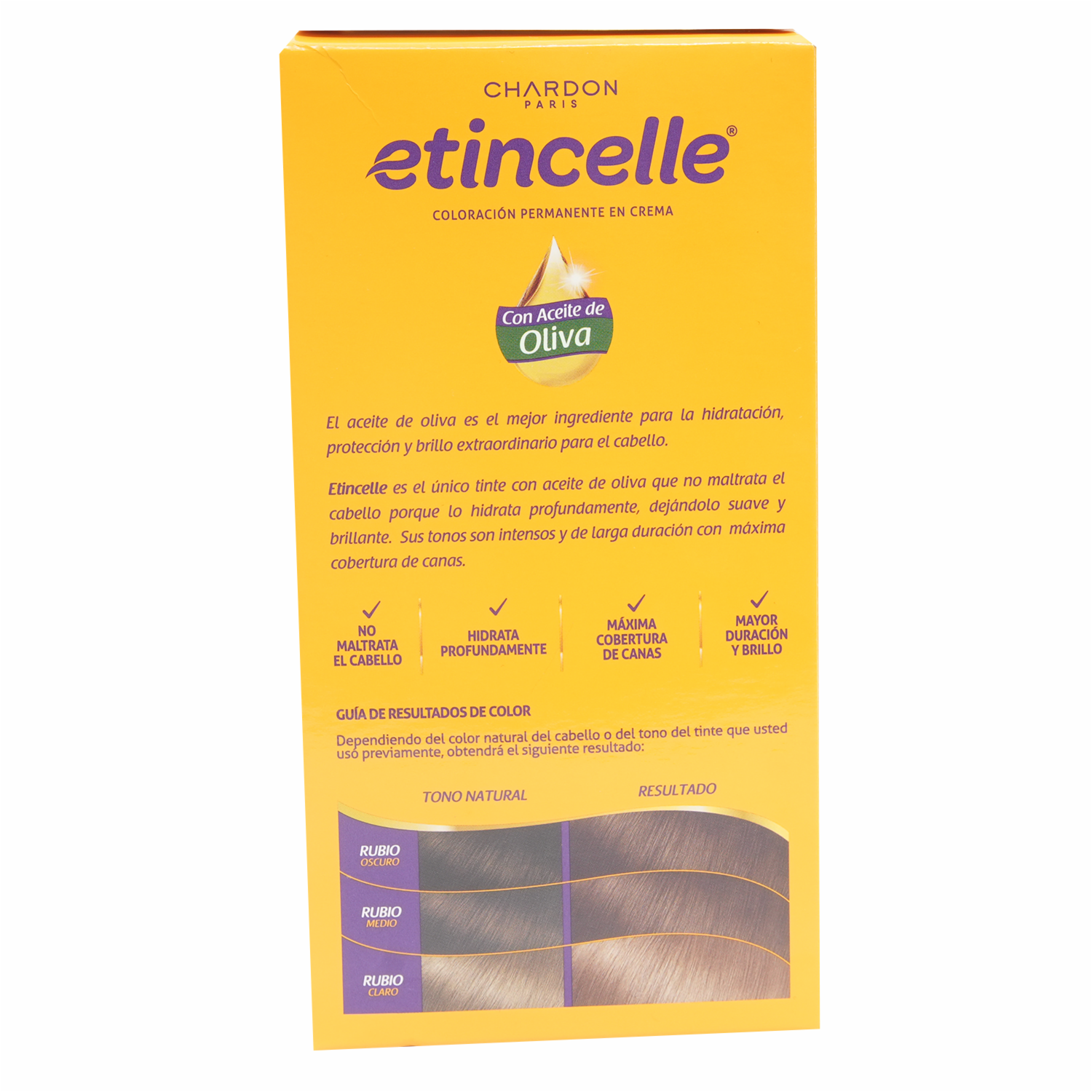 Tinte De Cabello Coloración N° 7 Rubio Medio 2 Tubos ETINCELLE Unidad