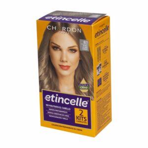 Tinte Coloración N° 8.1 Rubio Claro Cenizo 2 Tubos ETINCELLE 50 G